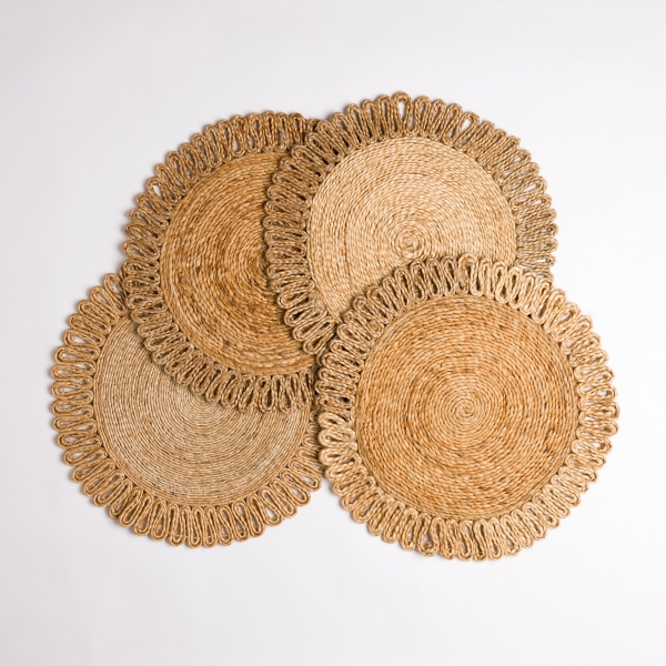 Natural Woven Jute Placemat, Set of 4 Kirklands Home