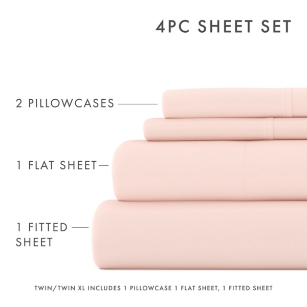 Blush Ultra Soft 3-pc. Twin XL Sheet Set