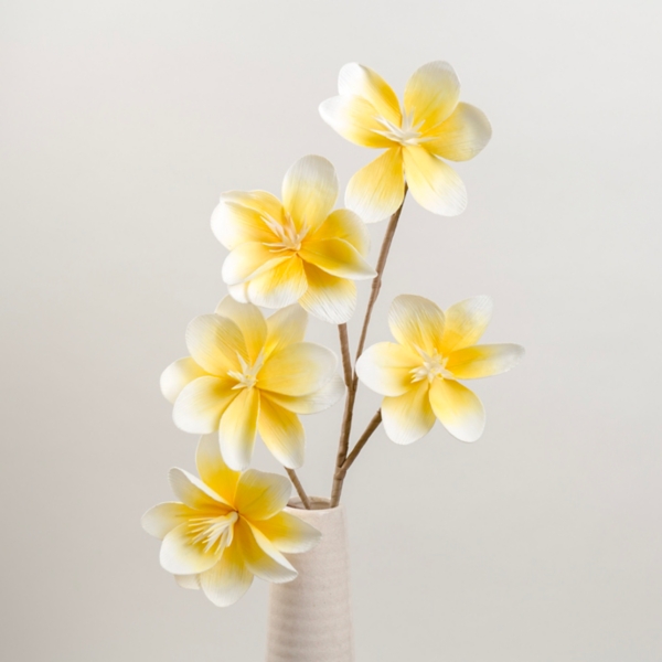 Yellow Japanese Magnolia Sprays, Set of 2