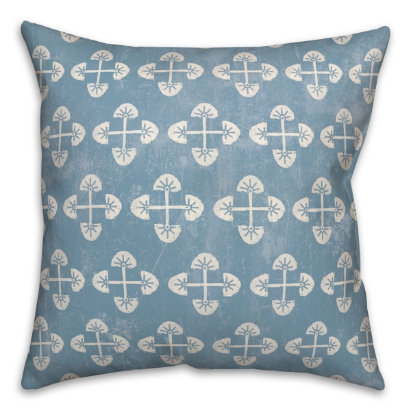 Blue Geometric Outdoor Throw Pillow Kirklands Home