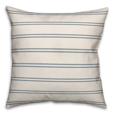 Seafoam Blue Country Stripe Outdoor Throw Pillow Kirklands Home