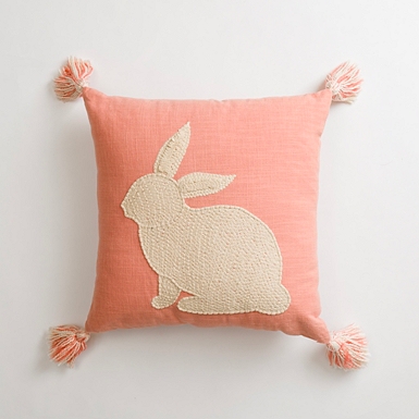 Pink tassel online pillow