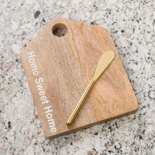Home Sweet Home Serving Board with Knife