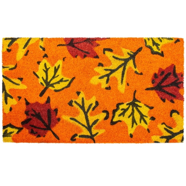 Orange Fall Botanical Doormat Kirklands Home