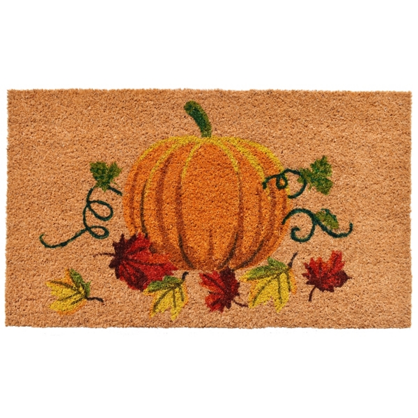 Fall Pumpkin Coir Doormat Kirklands Home