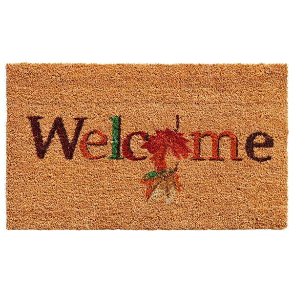 Leaves Fall Coir Doormat Kirklands Home