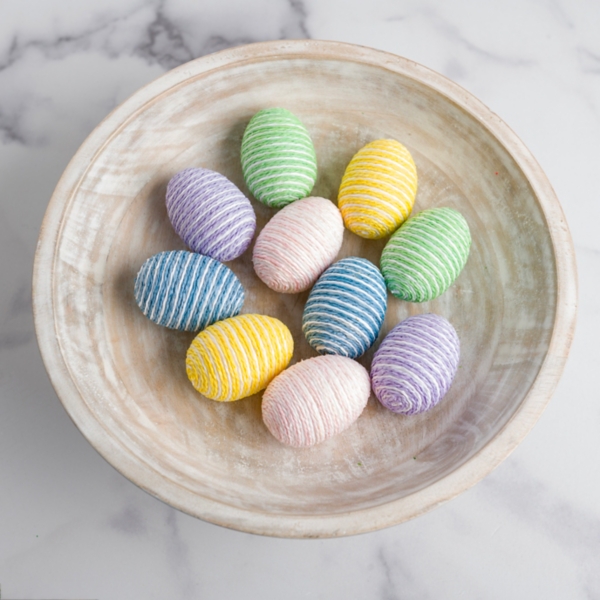 Tweed Striped Easter Eggs Bowl Filler Kirklands Home