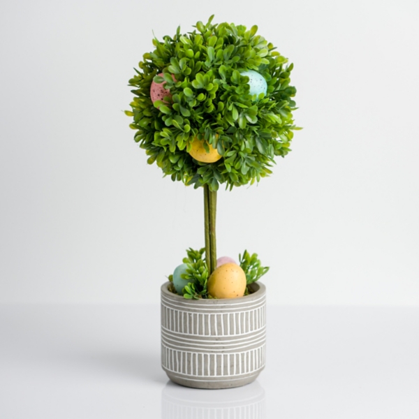 Easter Egg Boxwood Topiary