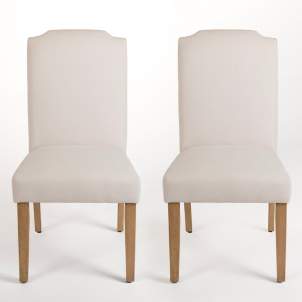 Cream Parsons Dining Chairs, Set of 2