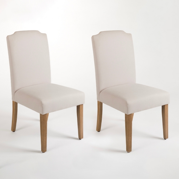 Cream Parsons Dining Chairs, Set of 2
