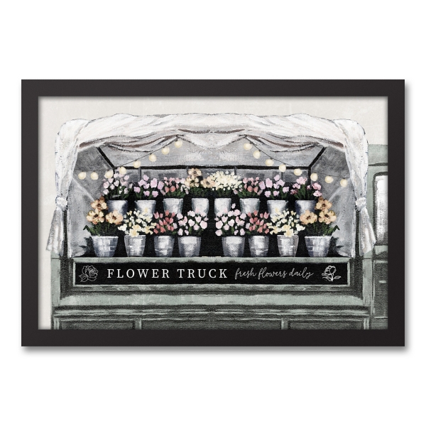 Flower Truck Framed Canvas Art Print Kirklands Home