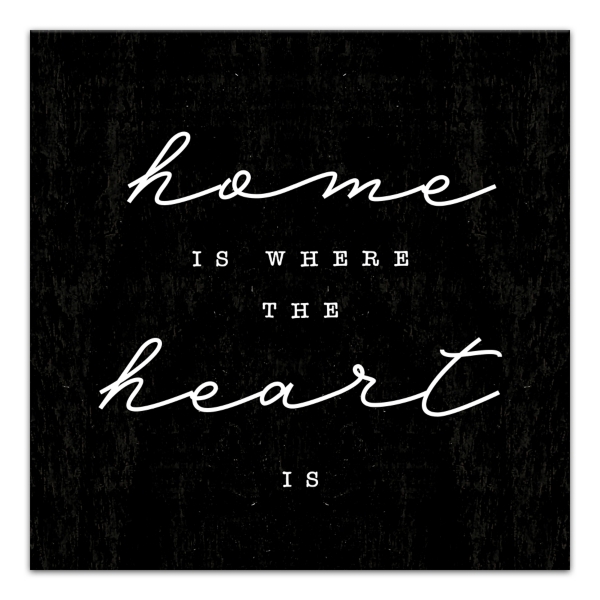 Home Is Where the Heart Is Canvas Wall Plaque | Kirklands Home