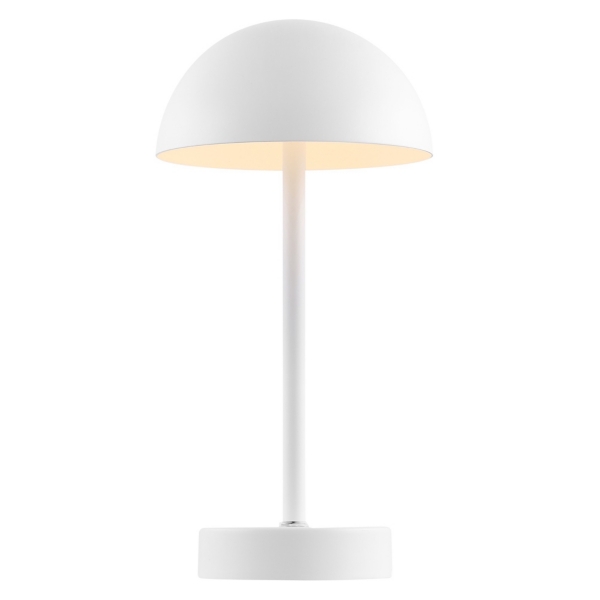 White Metal Rechargeable Table Lamp