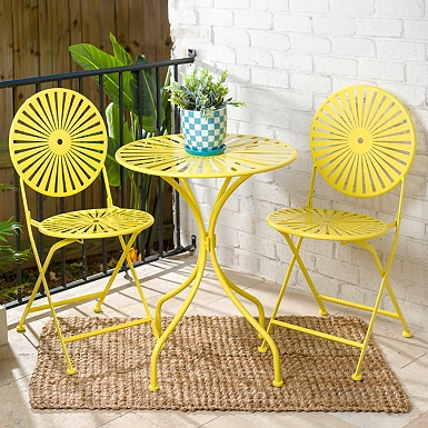 Yellow porch chairs sale