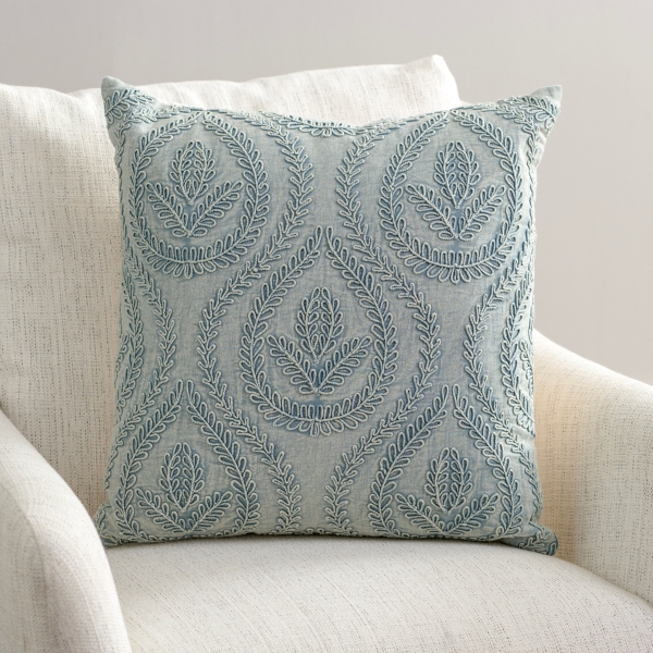 Blue Corded Medallion Pillow Kirklands Home