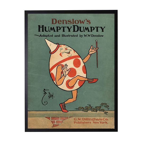 版画 HUMPTY DUMPTY Art Prints of Humpty Dumpty, Cover by W.W. Denslow, Nursery Art