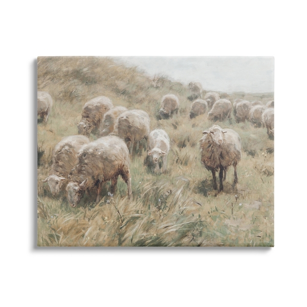 Rural Grazing Sheep Canvas Art Print, 40x30 in. | Kirklands Home