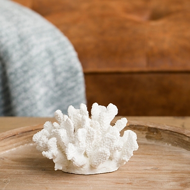 White Coral Statues, Set of 2