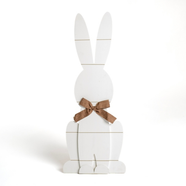 Wooden Bunny Porch Figurine, 30 in.
