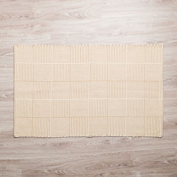 Natural Basketweave Scatter Rug