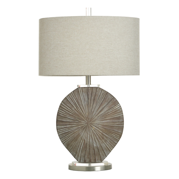 Brushed Brown Shell Table Lamp