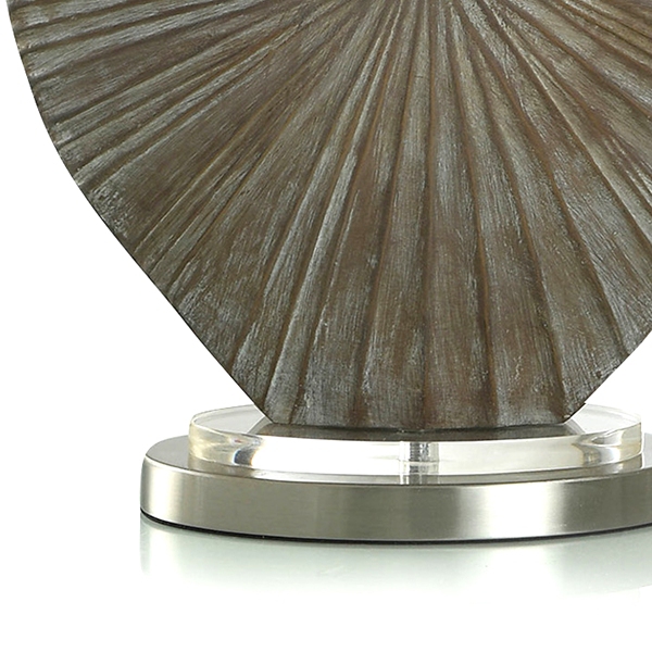 Brushed Brown Shell Table Lamp