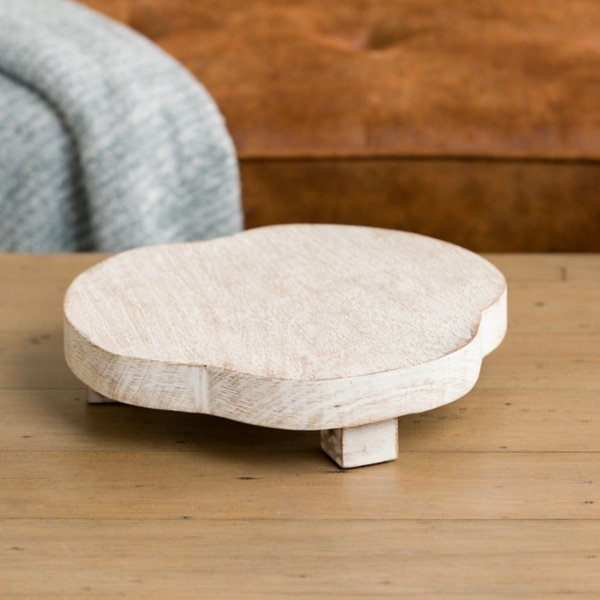 Kirklands Whitewashed Natural Wood Riser at Hamilton Place in ...