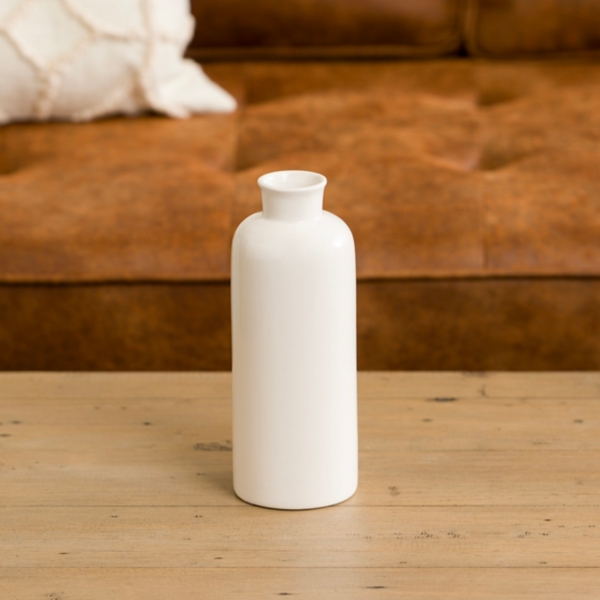 White Coastal Ceramic Vase Kirklands Home