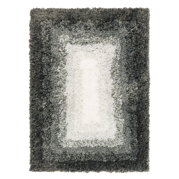 Gray Ombre Border Bath Mat, 2x3
