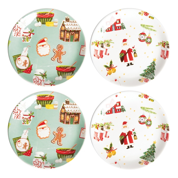 Christmas Cookies Ceramic Plates, Set of 4 Kirklands Home