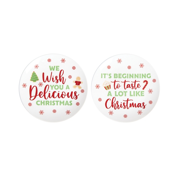 Tastes Like Christmas Ceramic Plates, Set of 2 Kirklands Home