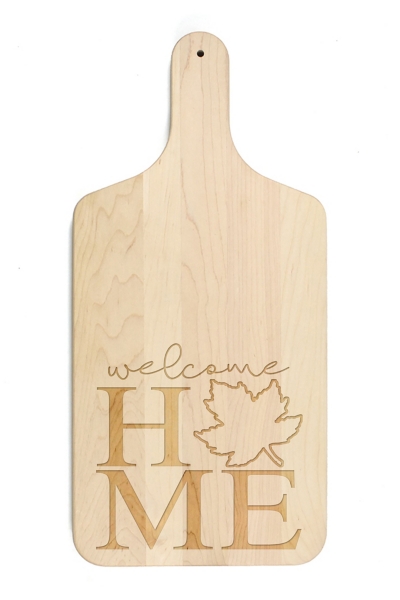 Maple Wood Home Leaf Cutting Board Kirklands Home
