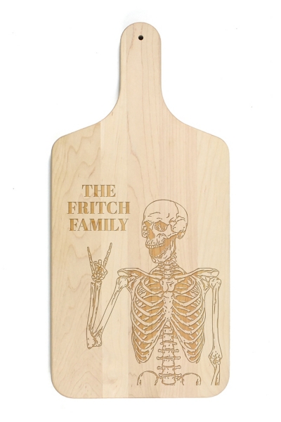 Personalized Maple Rockin Skeleton Cutting Board Kirklands Home