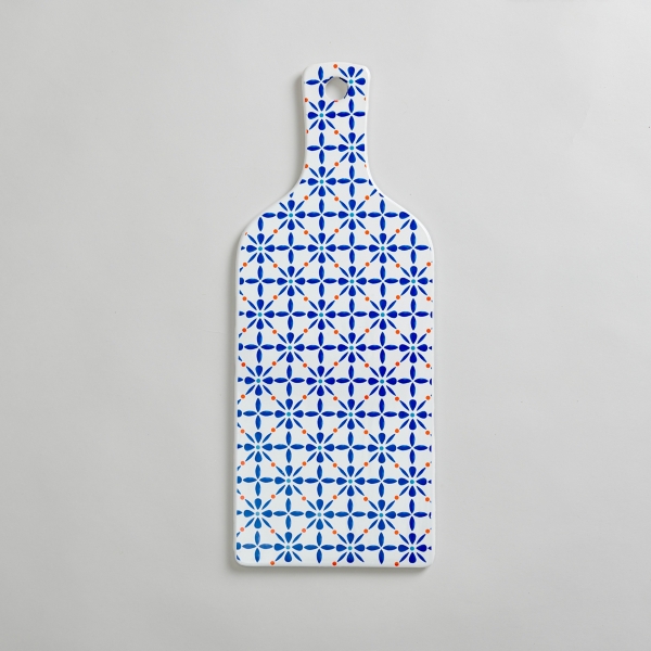 Kirklands Blue Ceramic Serving Board, 17 in. Hamilton Place