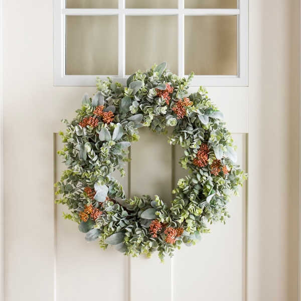 Tricolor Wildflower Mix Wreath, 14 in.