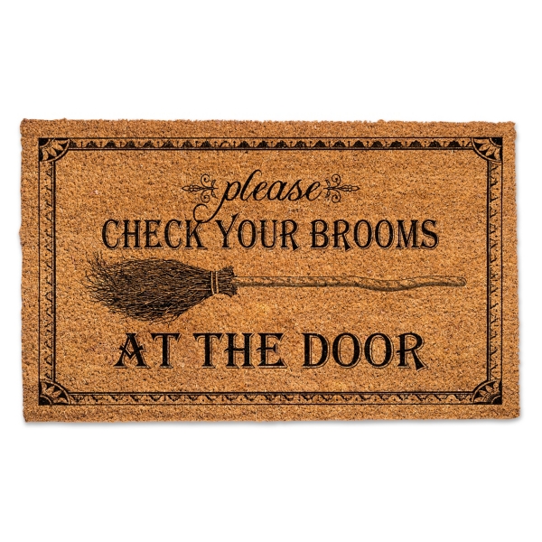 Check Your Brooms Halloween Coir Doormat Kirklands Home