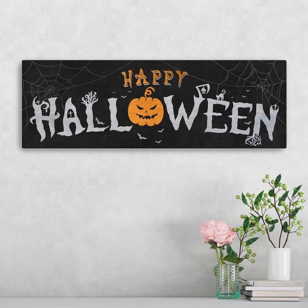 Spooky Happy Halloween Canvas Art Print