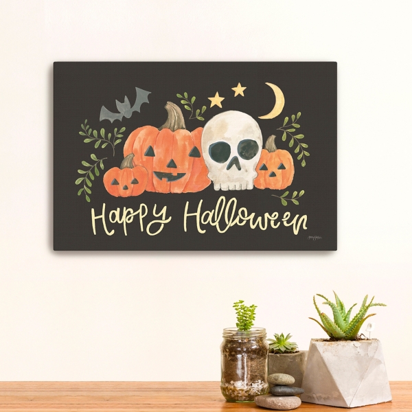 Happy Halloween Jack-O-Lantern Canvas Art Print