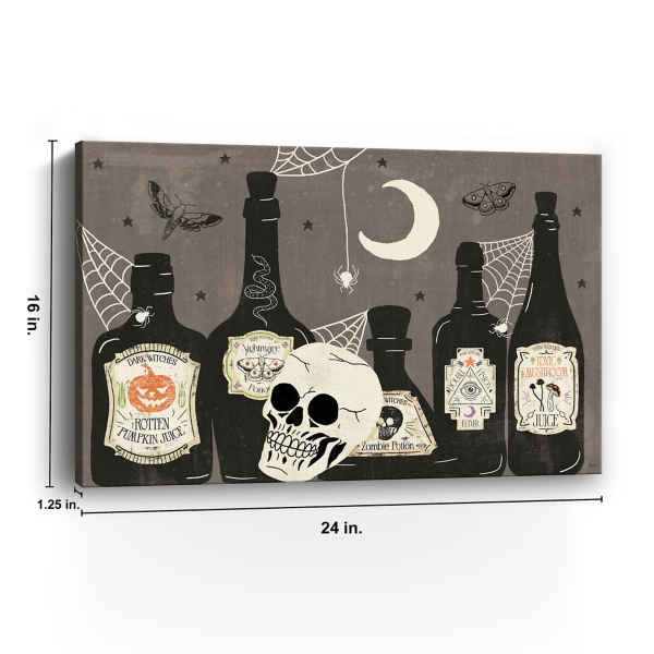 Apothecary Bottles Canvas Art Print