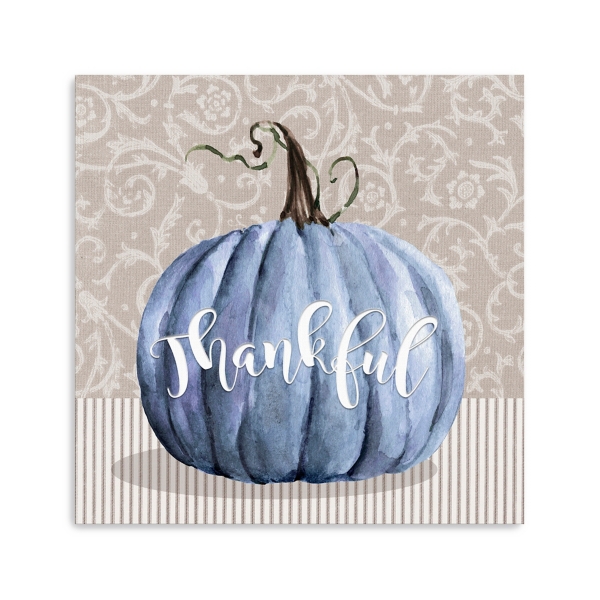 Thankful Pumpkin Canvas Art Print