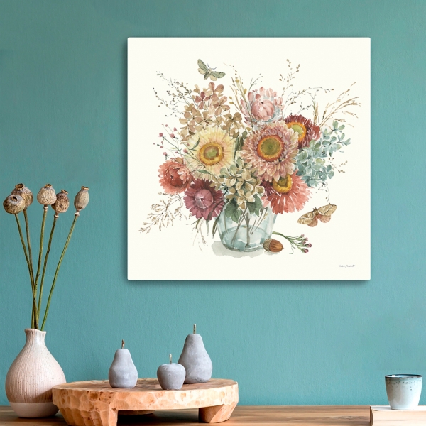 Harvest Bouquet Canvas Art Print, 20x20 in.