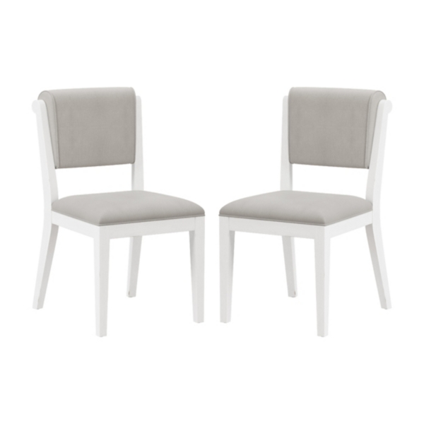Clarion White Upholstered Dining Chairs, Set of 2 Kirklands Home