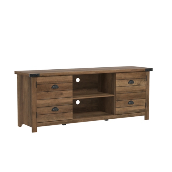 Prestwick Knotty Oak 2Door Media 60 in. Kirklands Home