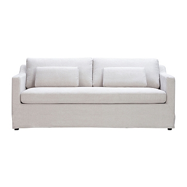 Light gray store microfiber couch