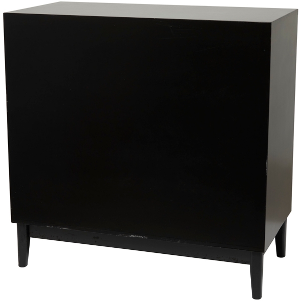 Black Cane 2-Door Media Cabinet