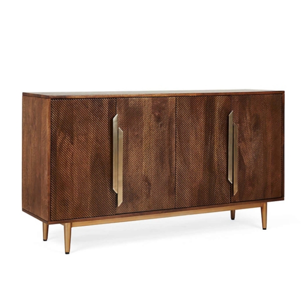 Mango Wood Gold Carved Sideboard Kirklands Home