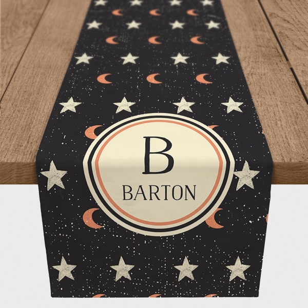 Personalized Star & Moon Table Runner, 90 in.