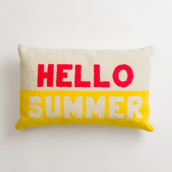 Hello Summer Outdoor Lumbar Pillow