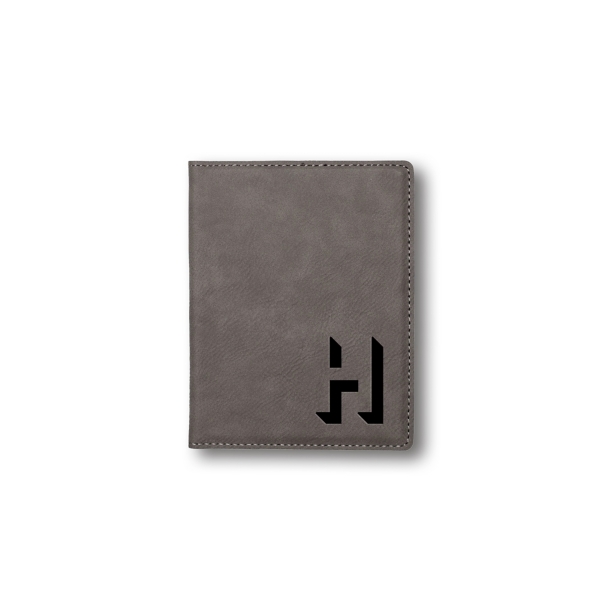 Gray Shadow Monogram Personalized Passport Holder