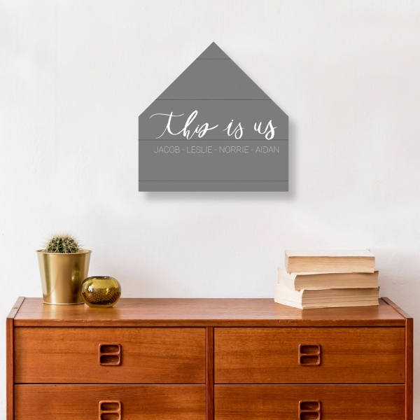 This is Us Personalized House Canvas Art